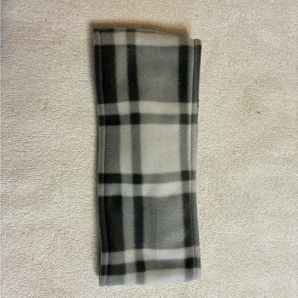 Buffalo Plaid Fleece Bow Shaped Headband/Ear Warmers Handmade
